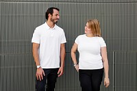 Basic white tops men and women&rsquo;s fashion apparel