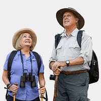 Couple’s apparel mockup psd choose the best outfit for your hiking date