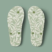 Botanical bottom flip flop psd