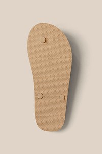 Beige flip flop bottom psd slipper