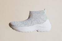 Printed slip-on sock sneakers psd mockup