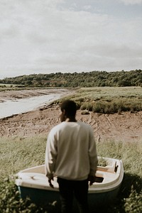 African American man in an outdoor apparel shoot