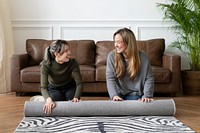 Friends rolling animal print rug 