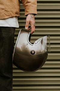 Helmet mockup psd for urban biker