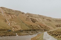 Peaceful rugged terrain landscape in Wales, UK