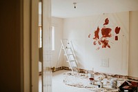 Home interior wall painting for room renovation