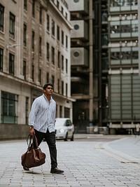 Man walking in the city 