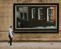 Billboard mockup psd, advertisement on the street of London