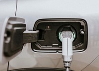 Electric car (EVs) battery being charged 
