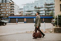 Man walking on the street of London 