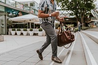 Man walking on the street of London 