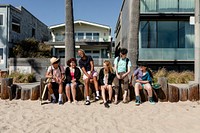 Teen friends enjoying summer in Venice Beach, Los Angeles