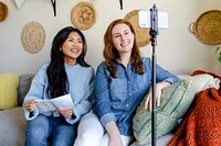 Influencers vlogging, home & self care video