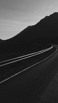 Dark aesthetic mobile wallpaper, travel in the Scottish Highlands