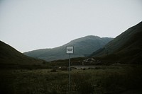 Passing place dark aesthetic background, Scottish nature