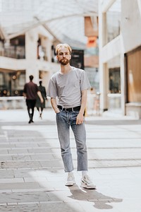 Hipster man in the city