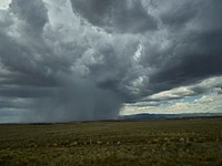 Downpour during a thunderstorm on the plains, near Tucson, Arizona. Original image from Carol M. Highsmith&rsquo;s America, Library of Congress collection. Digitally enhanced by rawpixel.
