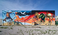 &ldquo;Epic Rides&rdquo; is one of several vivid murals created by artist Joe Pagac in Tucson, Arionza, a city of great color, replete with such murals.