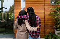 Couple moving into new home