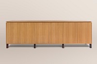 Wooden sideboard, modern TV cabinet psd