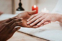 Hand massage, health & wellness photography