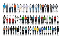 Illustration of diverse people vector