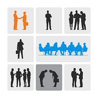 Illustration of business people vector