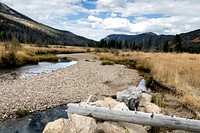 A portion of the &quot;Grand Ditch,&quot; a stretch of the Colorado River, just ten miles from its headwaters in Rocky Mountain National Park. This &quot;ditch&quot; is part of a grand diversion project that sends Colorado River water from the Rocky Mountains&#39; Western Slope over the mountains to the Eastern Slope, where 80 percent of Coloradans live.