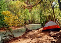 Havasu Creek flows past a campground between Mooney Falls and Havasu Falls &mdash; two of the five Havasupai waterfalls deep in Arizona&rsquo;s Havasu Canyon, an offshoot of Grand Canyon National Park but on lands administered by the Havasupai Indian Tribe.