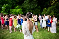 Free bride with her friends in the wedding image, public domain people CC0 photo.