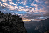 View of cloudy Yosemite National Park, United States