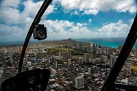 View of Honolulu, United States from a chopper