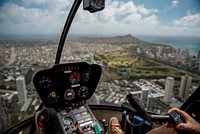 View of Honolulu, United States from a chopper