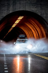View of a tunnel at Yosemite National Park