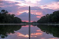 Sunrise at the Washington Monument in DC