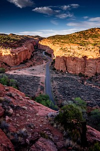 Burr Trail begins at Boulder and winds for 70 miles through some of southern Utah&rsquo;s untamed terrific landscape, Grand Stair Case Escalante, North America