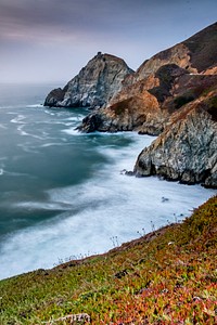 Rain and mist over the McWay Falls Near Big Sur, United States