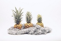 Pineapples with silver garland