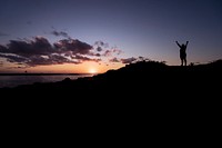 Sunset view from a cliff