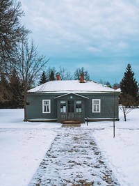 Rural house in winter season