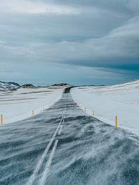 Rural road in winter