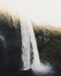 Skogafoss waterfall in the Icelandic nature