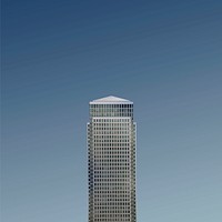 Modern building at Canary Wharf, London