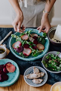 Nice and fresh healthy salad. Visit Kaboompics for more free images.