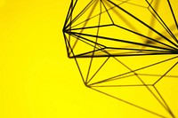 Geometrical shape on a yellow background. Visit <a href="https://kaboompics.com/" target="_blank">Kaboompics</a> for more free images.
