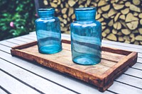 Decorative glass bottle. Visit <a href="https://kaboompics.com/" target="_blank">Kaboompics</a> for more free images.