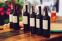 Bottles of red wine. Visit Kaboompics for more free images.