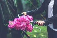 Woman with a bicycle. Visit Kaboompics for more free images.