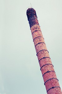 Industrial chimney at a factory. Visit Kaboompics for more free images.