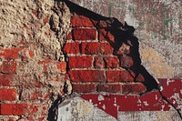 Rustic and weathered brick wall. Visit Kaboompics for more free images.